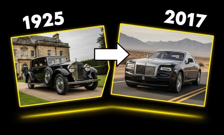 Classic car transforming into a modern model for AI car evolution video creation