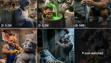 AI cartoon animation scene generated using a viral cartoon master prompt for YouTube storytelling