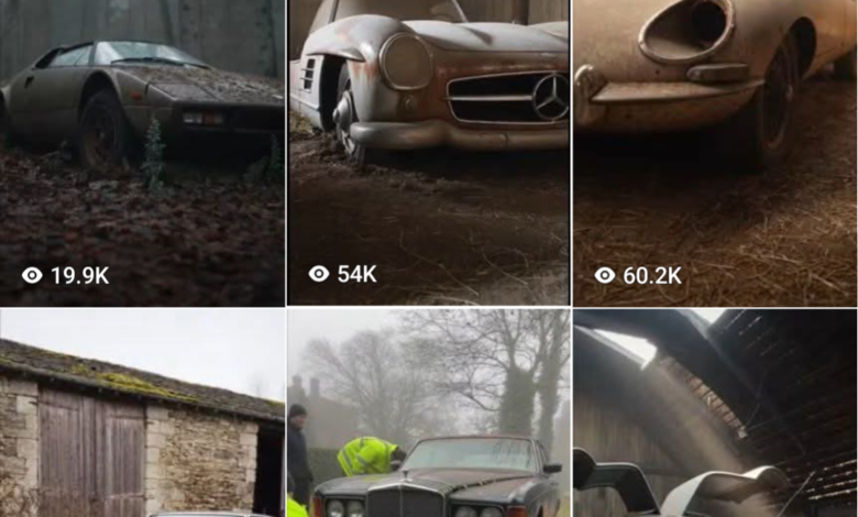 ASMR car restoration video creation process using ChatGPT, ImageFX, and Grok AI tools to turn an abandoned car into a fully restored vehicle.