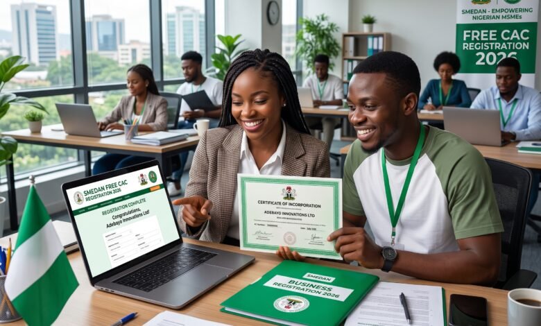 SMEDAN Free CAC Registration 2026 programme for Nigerian MSMEs to register a Business Name with CAC at no cost.