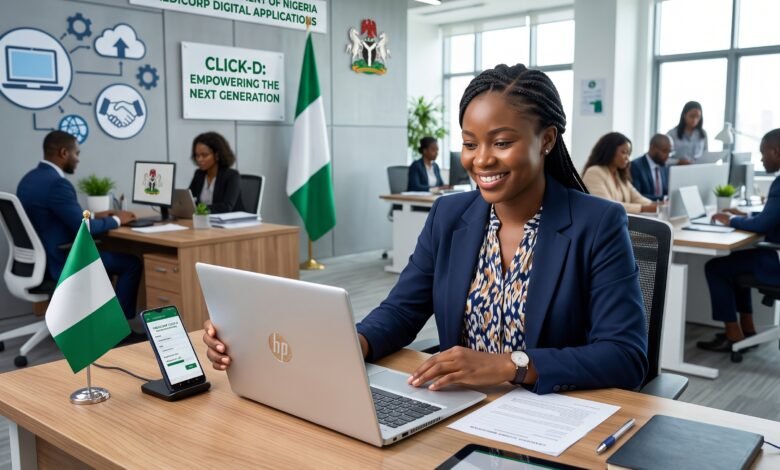 Federal Government CREDICORP CLICK-D laptop loan programme for Nigerians.