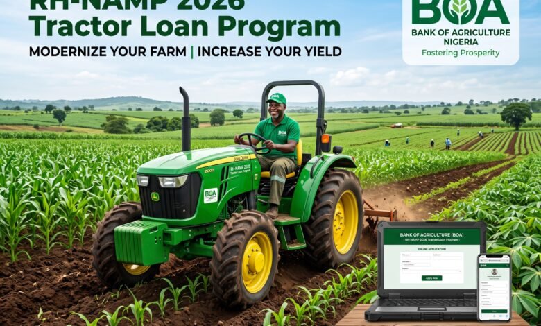 RH-NAMP 2026 tractor loan application through the Bank of Agriculture Nigeria