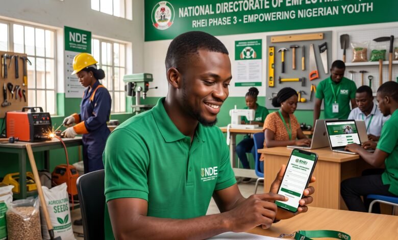 NDE RHEI Phase 3 2026 registration portal for skills acquisition and employment.