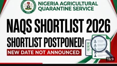 NAQS Shortlist 2026 recruitment shortlisted candidates update