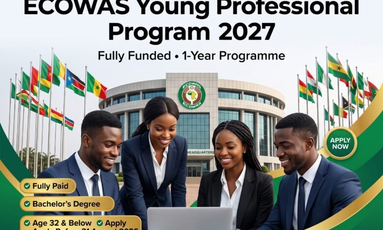 ECOWAS Young Professional Immersion Program 2027 Fully Funded Graduate Programme
